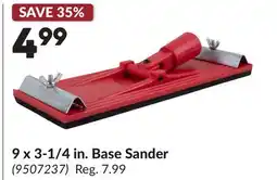 Princess Auto 9 x 3-1/4 in. Base Sander offer