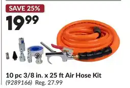 Princess Auto 10 pc 3/8 in. x 25 ft Air Hose Kit offer