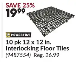 Princess Auto 10 pk 12 x 12 in. Interlocking Floor Tiles offer