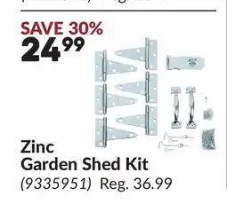 Princess Auto Zinc Garden Shed Kit offer