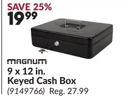 Princess Auto 9 x 12 in. Keyed Cash Box offer