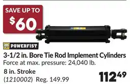 Princess Auto 3-1/2 in. Bore Tie Rod Implement offer