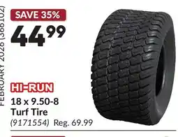 Princess Auto 18 x 9.50-8 Turf Tire offer