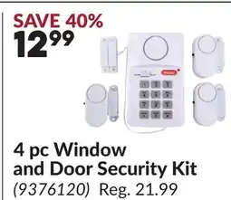 Princess Auto 4 pc Window and Door Security Kit offer