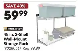 Princess Auto 48 in. 2-Shelf Wall-Mount Storage Rack offer