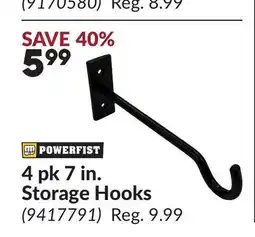 Princess Auto 4 pk 7 in. Storage Hooks offer