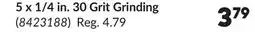 Princess Auto 5 x 1/4 in. 30 Grit Grinding offer