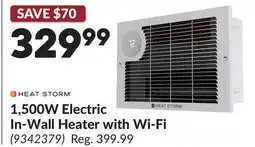 Princess Auto 1, 500W Electric In-Wall Heater with Wi-Fi offer