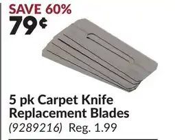 Princess Auto 5 pk Carpet Knife Replacement Blades offer