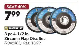 Princess Auto 3 pc 4-1/2 in. Zirconia Flap Disc Set offer
