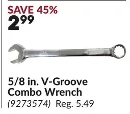 Princess Auto 5/8 in. V-Groove Combo Wrench offer