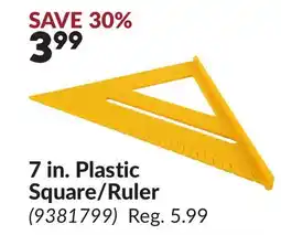 Princess Auto 7 in. Plastic Square/Ruler offer