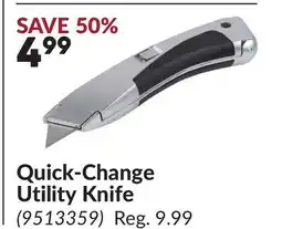 Princess Auto Quick-Change Utility Knife offer