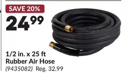 Princess Auto 1/2 in. x 25 ft Rubber Air Hose offer