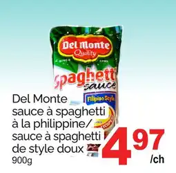 T&T Supermarket DEL MONTE SAUCE À SPAGHETTI À LA PHILIPPINE/ SAUCE À SPAGHETTIDE STYLE DOUX offer