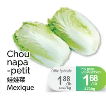 T&T Supermarket Chou napa -petit offer