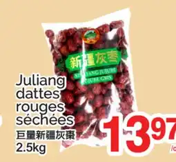 T&T Supermarket JULIANG DATTES ROUGES SÉCHÉES offer