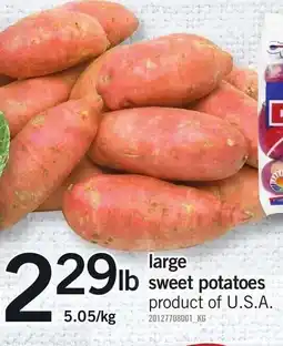 Loblaws Large sweet potatoes offer