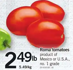 Loblaws Roma tomatoes offer