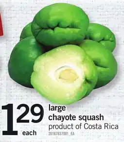 Loblaws Large chayote squash offer
