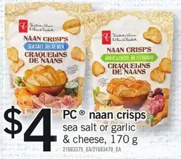 Loblaws PC naan crisps offer