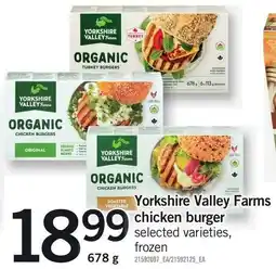 Loblaws Yorkshire Valley Farms chicken burger offer