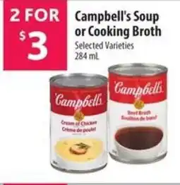 Co-op Campbell's Soup or Cooking Broth offer