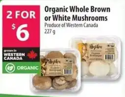 Co-op Organic Whole Brown or White Mushrooms offer