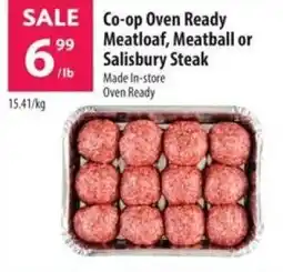 Co-op Co-op oven ready meatloaf, meatball or salisbury steak offer