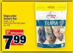 Super C TILAPIA ENTIER ANCHOR'S BAY | ANCHOR'S BAY FROZEN WHOLE TILAPIA offer