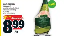 Super C GIGOT D'AGNEAU RACCOURCI | FROZEN SHORT CUT LAMB LEG offer