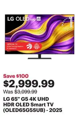 Best Buy LG 65 G5 4K UHD HDR OLED Smart TV (OLED65G5SUB) - 2025 offer