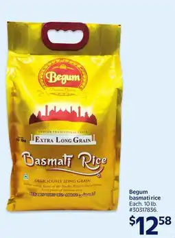 Walmart Begum basmati rice offer
