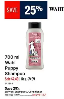 Ren’s Pets Depot 700 ml Wahl Puppy Shampoo offer