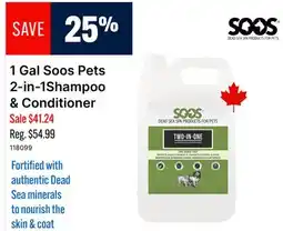 Ren’s Pets Depot 1 Gal Soos Pets 2-in-1 Shampoo & Conditioner offer