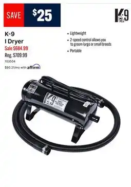 Ren’s Pets Depot K-9 I Dryer offer