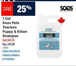 Ren’s Pets Depot 1 Gal Soos Pets Tearless Puppy & Kitten Shampoo offer