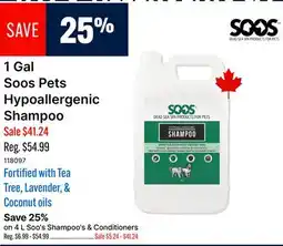 Ren’s Pets Depot 1 Gal Soos Pets Hypoallergenic Shampoo offer