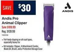 Ren’s Pets Depot Andis Pro Animal Clipper offer