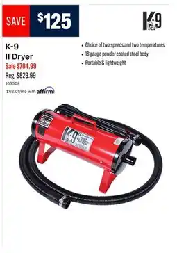 Ren’s Pets Depot K-90 II Dryer offer