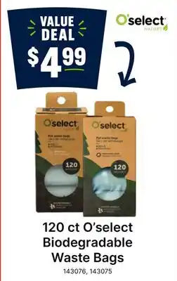 Ren’s Pets Depot 120 ct O'select Biodegradable Waste Bags offer