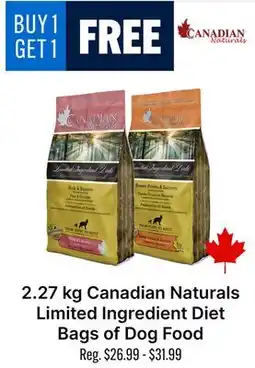 Ren’s Pets Depot 2.27 kg Canadian Naturals Limited Ingredient Diet Bags of Dog Food offer