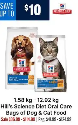 Ren’s Pets Depot Hill's Science Diet Oral Care Bags of Dog & Cat Food offer