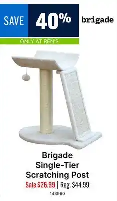 Ren’s Pets Depot Brigade Single-Tier Scratching Post offer