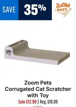 Ren’s Pets Depot Zoom Pets Corrugated Cat Scratcher with Toy offer