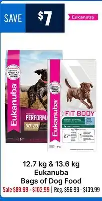Ren’s Pets Depot Eukanuba Bags of Dog Food offer