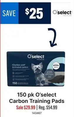 Ren’s Pets Depot 150 pk O'select Carbon Training Pads offer