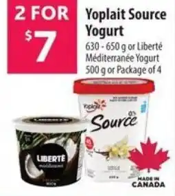 Co-op Yoplait Source Yogurt offer