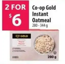 Co-op Co-op gold instant oatmeal offer