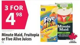 Co-op Minute Maid, Fruitopia or Five Alive Juices offer